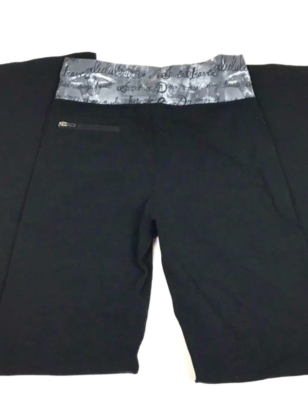 2011 Limited Edition Lululemon Inky Manifesto relaxed boot cut Flare pants SZ 12